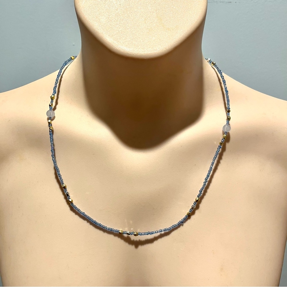 Gently Used Simple Women’s Minimalistic Tiny Beaded Modest Necklace